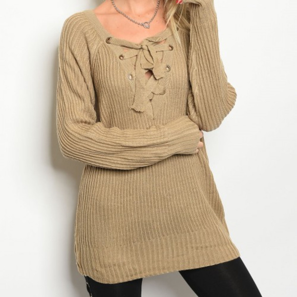 OVERSIZED MOCHA SWEATER womens fall winter - Picture 2 of 3